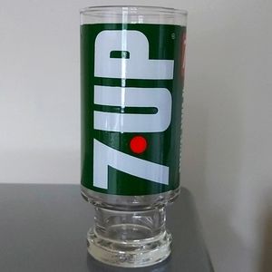 Vintage 7 Up "Wet & Wild" and "The Uncola" Glass